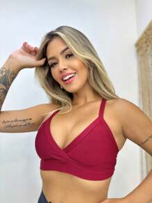 Women Sports Sets - Burgundy - View 4