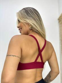 Women Sports Sets - Burgundy - View 2