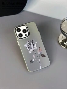 1入新款imd雙層加厚柔軟殼,女性專用,適用於蘋果iphone15promax/14promax/13/xs/xr/11/7plus/8plus/7/8/se2,卡通印花防震手機殼,附贈矽膠繩 - 彩色 - 查看 2
