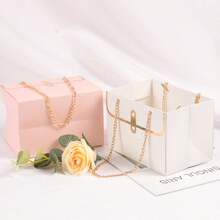 4 件/套手袋設計花卉包裝袋,長方形禮品袋 - 白色4pcs - 查看 4