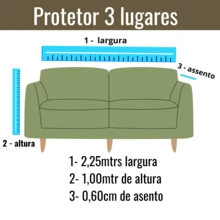 3-Seater Spandex Sofa Cover - Màu Mù tạt vàng - Xem 5