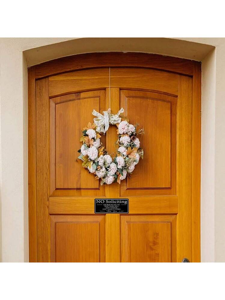 Wofedyo No Soliciting Sign For House  With Strong Adhesive Tape Durable Soliciting Signs Home Office Solicitation Signs Front Door Wall Window Clear Black 20 - View #12