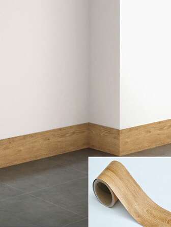 1pc Self-Adhesive Wood Grain Repair Tape, 1.97inch*393.7inch, For Furniture, Table, Floor, Door, Window, Frame, Waterproof, Protective Film, Diy, Renovation Stickers Peel Wall Panels, Wall Paper, Wallpapers, Spring Decoration Items Refresh Your Home, Festival Decoration Stickers Gifts Birthday Graduation