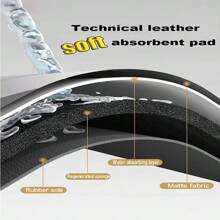 [矽膠+天然橡膠底+3.5毫米厚度] 多款式2入組廚房軟矽膠吸水墊,防污、防油、防水,浴室防滑吸水墊,快乾,雙層拉環設計,可裝在浴室、洗衣房、廚房門口,防滑地墊 - 彩色 - 查看 6