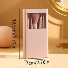 1 Miếng Có thể mang đi Bộ bàn chải trang điểm Công cụ Bộ dụng cụ Với Siêu Mềm Mại Lông bàn chải Và Hộp lưu trữ - Nhiều màu - Xem 5