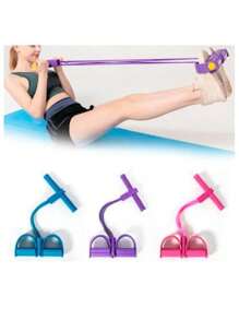 Elastic Extender Home Gym Abdominal Pilates Toning Exercise Pull Rope Intensity Pedal - 彩色 - 查看 6