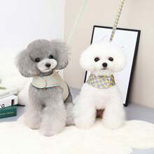Mới Mùa xuân/Mùa hè Quần áo thú cưng Đối với Teddy , Chó phốc sóc , , Dễ thương Gấu Thiết kế kẻ sọc Ngực Và Trở lại - Màu tím - Xem 3