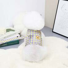 Mới Mùa xuân/Mùa hè Quần áo thú cưng Đối với Teddy , Chó phốc sóc , , Dễ thương Gấu Thiết kế kẻ sọc Ngực Và Trở lại - Màu tím - Xem 6