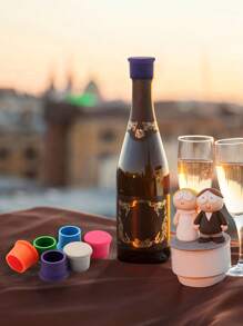 1pc/6pcs Wine Stoppers, Reusable Silicone Wine Corks, Glass Corks Beverages Beer Champagne Bottles For Corks To Keep Wine Fresh