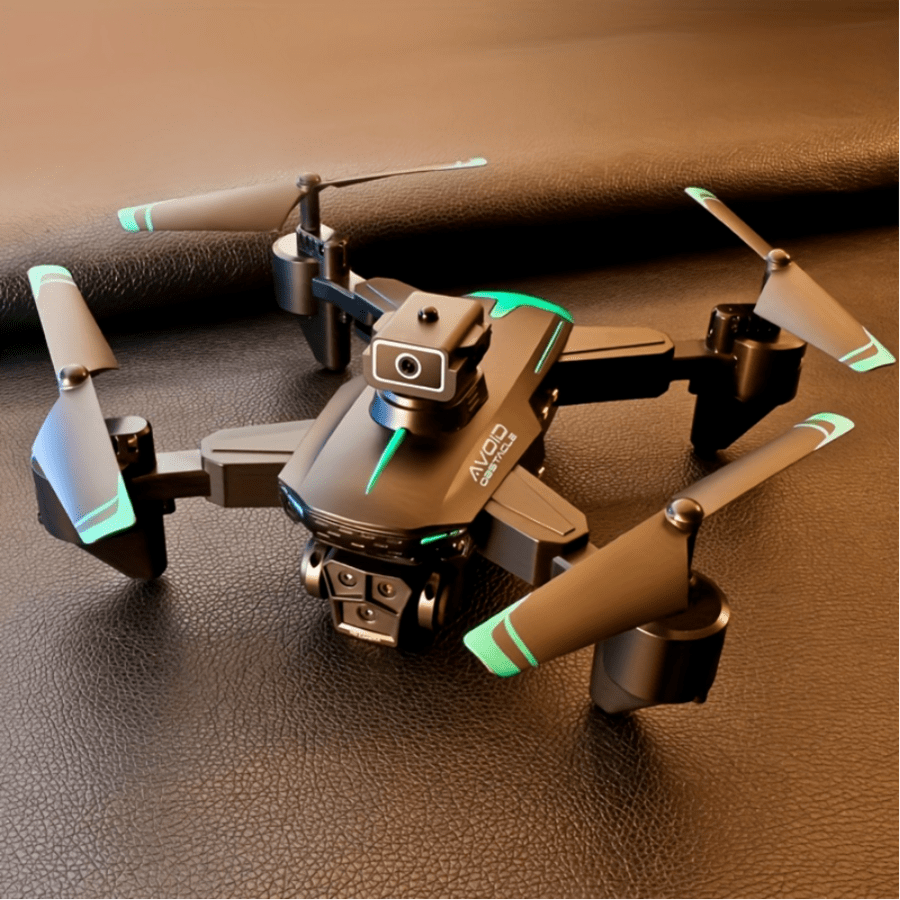 Christmas Decoration New KY605pro Quadcopter Drone - Triple HD Cameras, 360-Degree Obstacle Avoidance, LED Lights, One-Click Takeoff. Perfect Toy And Gift For Adults