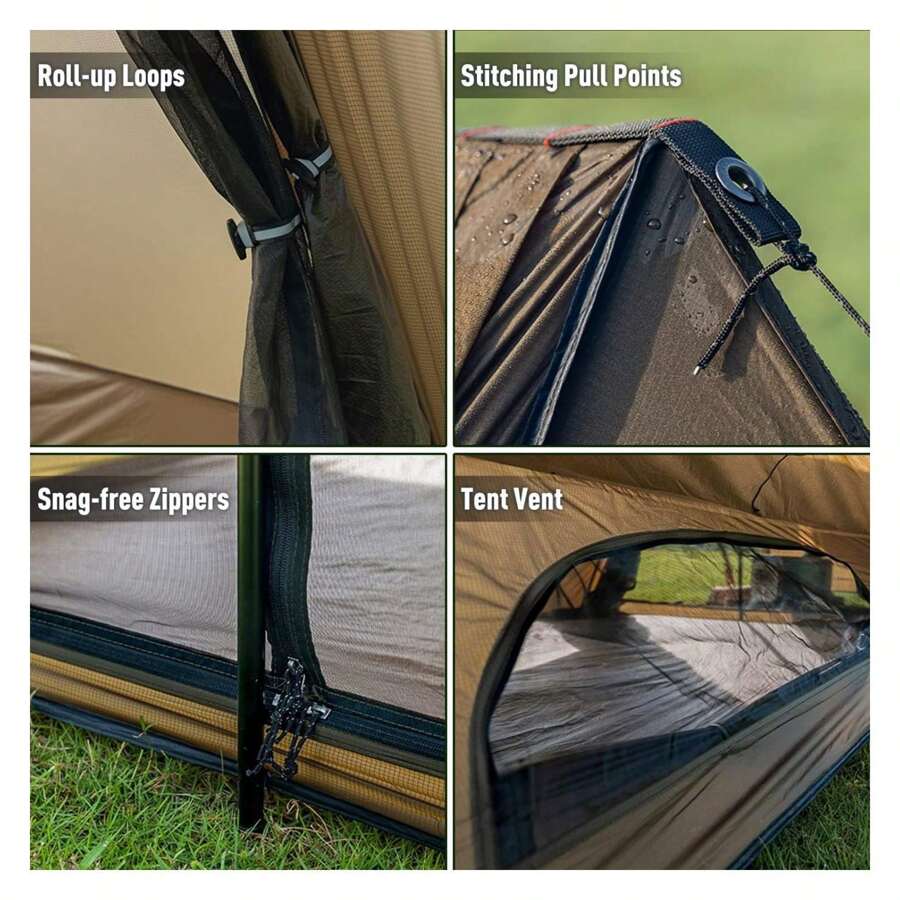 20 Ultralight Shelter Hot Tent With Stove Jack Two Tarp Poles And Two