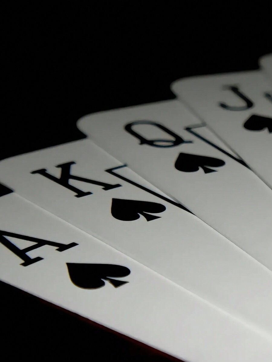 55pcs Thickened Desktop Game Poker Cards, Large Print Playing Cards For