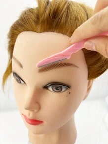 3pcs/Set Multicolor Stainless Steel Sharp Eyebrow Razor Blade, Makeup Eyebrow Shaver, Trimmer