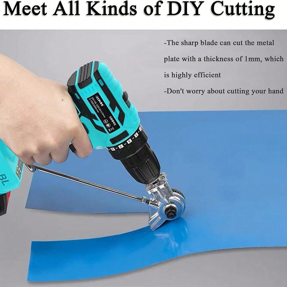 Electric Drill Shears Attachment Cutter Nibbler, Metal Cutter Tool