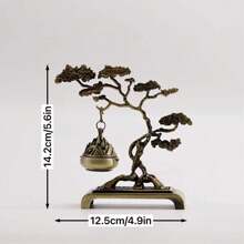 1 Miếng Nhỏ bé Cây Hương đốt , Chế tạo Của Hợp kim kẽm , 14.2cm Chiều cao , 12.5cm Chiều rộng , Truyền thống Trung Hoa Phong cách , Tinh tế , Thích hợp Đối với Sticks & , Thích hợp Đối với Yoga Phòng thu , Cắm trại , Sân vườn , Sân , Cổ điển Ánh nến Bữa tối Prop , Qủa tặng - Đồng - Xem 4