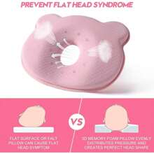 1pc Baby Cartoon Bear Shaped Breathable & Shaping Pillow, Nordic Style Shaping Pillow For Daily Use Love Valentine