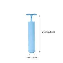 5入組真空壓縮袋，衣物收納袋，70cm*50cm厚棉被和羽絨服存儲袋，節省80%空間的壓縮袋，衣物密封防塵收納袋，帶有手動充氣泵 - 透明 - 查看 8