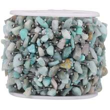 100cm Stainless Steel Chain With Asymmetrical Natural Stone Beads & Shell Pendants For Diy Jewelry Making Components - Stainless Steel Irregular Chain - View 14