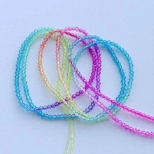 2股約380顆2mm漸層烤色小種籽面切割水晶珠圓形鬆散分隔珠,適用於diy珠寶製作項鍊頭飾 - Glass Crystal Beads - 查看 10