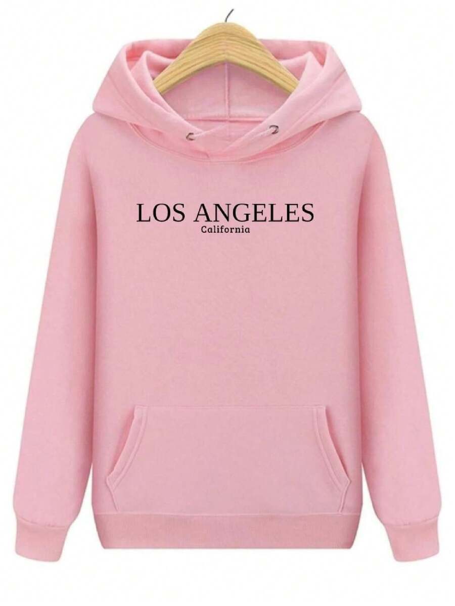 Men Hoodies - 淺粉色 - 查看 1