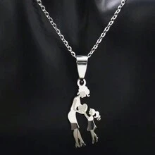 Đúng mốt Và Đơn giản Love Ngày lễ Mẹ Dây chuyền , Retro Và Creative Mẹ Và Con gái Vòng cổ mặt dây chuyền , Nhỏ bé Phụ kiện - Nhiều màu - Xem 2