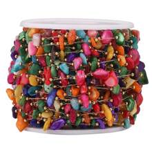 100cm Stainless Steel Chain With Asymmetrical Natural Stone Beads & Shell Pendants For Diy Jewelry Making Components - Stainless Steel Irregular Chain - View 27