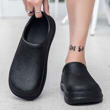 男士防滑防水廚師鞋,日常工作穿著 - 黑色 - 查看 3