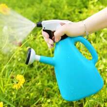 1入組澆水器噴罐，家用澆水器，噴霧瓶，花園噴霧器，迷你澆水壺帶調節噴口，適用於花園草坪植物澆水 - 藍色 - 查看 1