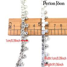Perlon Joon 1包银色圆点SS24水晶水钻饰边杯链装饰配件，适用于服装和鞋子 - 銀色 - 查看 2