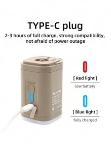 Bomba de ar multifuncional elétrica portátil para acampamento ao ar livre - pode ser usada para colchão de ar, colchonete, barraca especial, anel de natação, fogueira de campo, iluminação de campo - adequada para acampamento de campo, atividades de festa, aventura ao ar livre, aventura ao ar livre, acampamento de campo é um bom ajudante