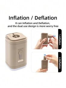 Bomba de ar multifuncional elétrica portátil para acampamento ao ar livre - pode ser usada para colchão de ar, colchonete, barraca especial, anel de natação, fogueira de campo, iluminação de campo - adequada para acampamento de campo, atividades de festa, aventura ao ar livre, aventura ao ar livre, acampamento de campo é um bom ajudante