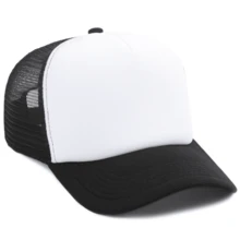 Men Baseball Cap For Daily Use For Summer Gift For Friend Casual - Black and White - View 2