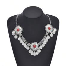 1 Miếng Phụ kiện tóc , Hợp kim Nhân tạo Màu ngọc lam Huy hiệu tiền xu) Dây buộc tóc Dây chuyền Du lịch Hình chụp Phụ kiện - Vòng cổ [có thể dùng làm mũ đội đầu] - Xem 13