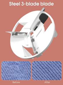 1 件装电动织物剃毛器除毛球，USB 供电便携式除毛器，毛球修剪器，用于轻松去除衣服上的绒毛、毛球、绒球 - 粉色 - 查看 6