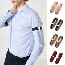 Solid Color Elastic Arm Band For Men And Women, Shirt Sleeve Holder - A - View 7