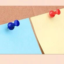 Box Of Colored Pushpins, Oversized Decorative Art Pushpins, Long Transparent DIY Creative Art Office Pins