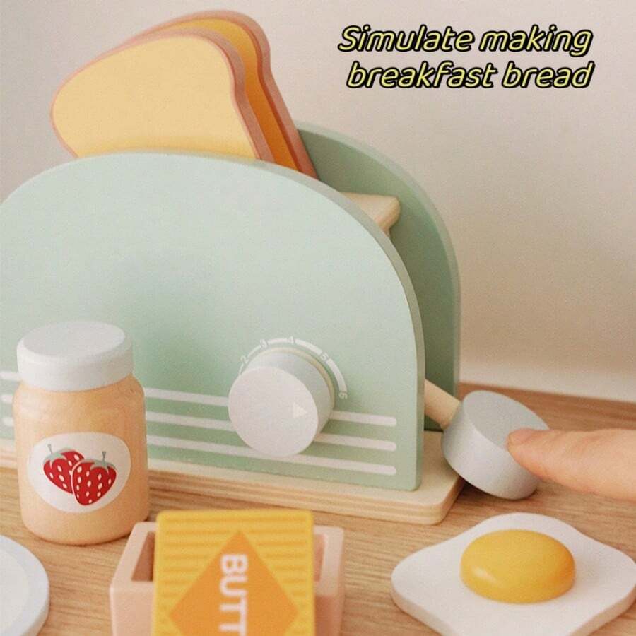 Children's Early Education Wooden Kitchen Utensils Simulation Bakery