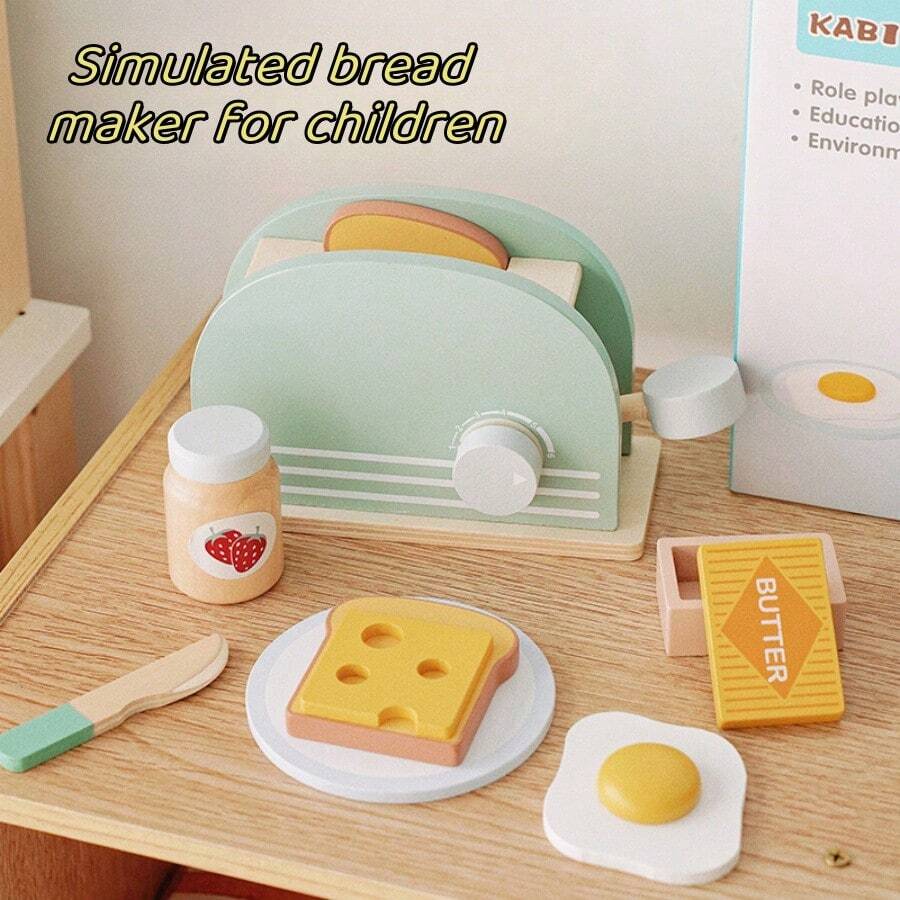 Children's Early Education Wooden Kitchen Utensils Simulation Bakery