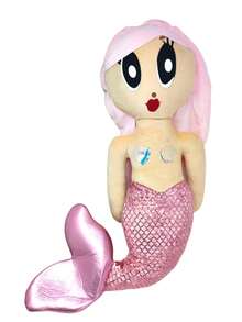 Peluche Ka-rol G Mañana Sera Bonito Sirena Bicho-ta - Rosa - Ver 2