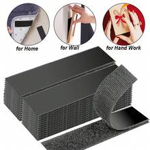 10 bộ ( 20 cái ) Hook và vòng Ruy băng Với Keo dán Trở lại , Sức mạnh Dính Dây buộc Lắp đặt Ruy băng Nhiệm vụ nặng nề Đối với Phòng học Nhà  Văn phòng Sử dụng Tấm thảm Sofa Đi văng Thảm Nệm - màu đen - Xem 8
