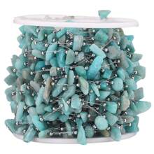 100cm Stainless Steel Chain With Asymmetrical Natural Stone Beads & Shell Pendants For Diy Jewelry Making Components - Stainless Steel Irregular Chain - View 26