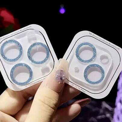 CSDZ 1 miếng dán bảo vệ ống kính camera sáng bóng, miếng dán ống kính có kim tuyến, bảo vệ kính ống kính, tương thích với iPhone 11/12/13/14/15 Pro Max/12 Mini/13 Mini, quà tặng pha lê sáng bóng cho sinh nhật, gia đình, bạn bè, miếng dán bảo vệ ống kính, phụ kiện điện thoại, chống nước, chống sốc, chống rơi, chống trầy xước, chống bám vân tay, bảo vệ toàn diện.