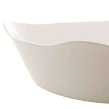 Travessa Refratária Vidro Opalino Branco Carine 30cm 1,8L