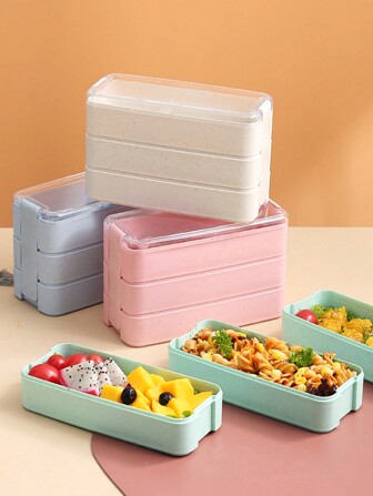 1入組塑膠飯盒和1雙筷子