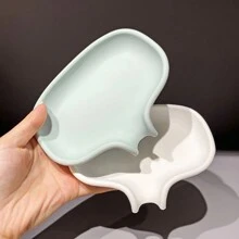 1pc Soap Dish With Water-Draining Silicone Design For Sink, Bathroom, Shower - Multicolor - View 5