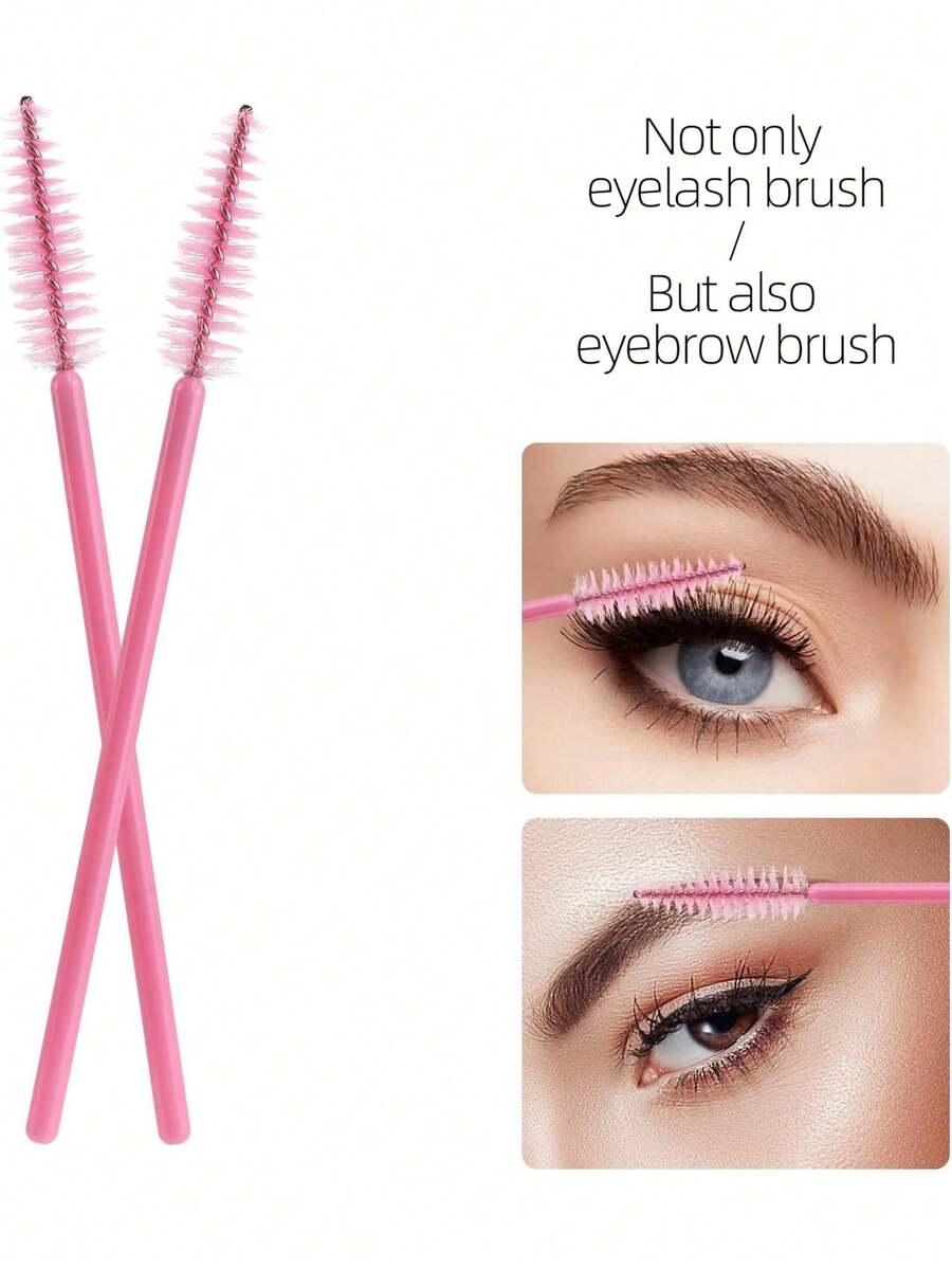 100 Pcs Spoolies Mascara Wands And Lip Brushes Wands, Disposable Eyelash Brushes Lipstick Tester