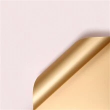 5 Stücke/10 Stücke/20 Stücke wasserdichtes Geschenkpapier mit Blumenmuster für Blumensträuße, Geschenkverpackungen, Muttertagsdekor, Partyzubehör – Goldrand, Farbverlauf, einfarbig, durchscheinend, für den Valentinstag zum Schulanfang