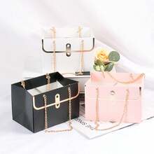 4 件/套手袋設計花卉包裝袋,長方形禮品袋 - 白色4pcs - 查看 8