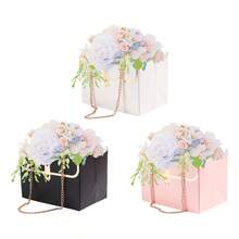 4 件/套手袋設計花卉包裝袋,長方形禮品袋 - 白色4pcs - 查看 9