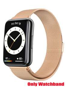 1 pièce Bracelet magnétique métallique à la mode, unisexe, compatible avec Fit 1/Fit 2/Fit 3/Fit 4/Fit 4 Pro, accessoire de bracelet pour la série Fit 1 2 3 4 Pro